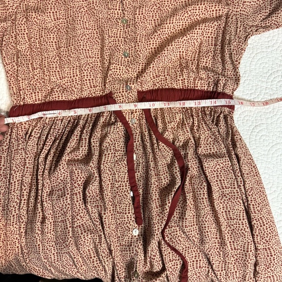 Bohemian Red and Cream Maxi Dress - Picture 13 of 14